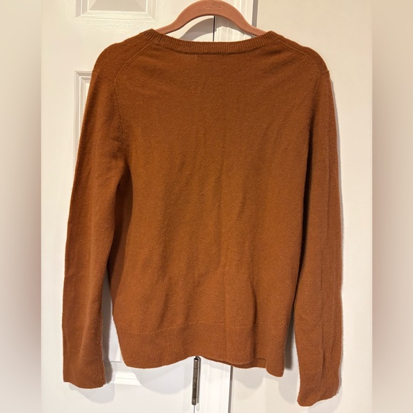Quince Mongolian Cashmere Crewneck Sweater in Chestnut - Picture 4 of 8